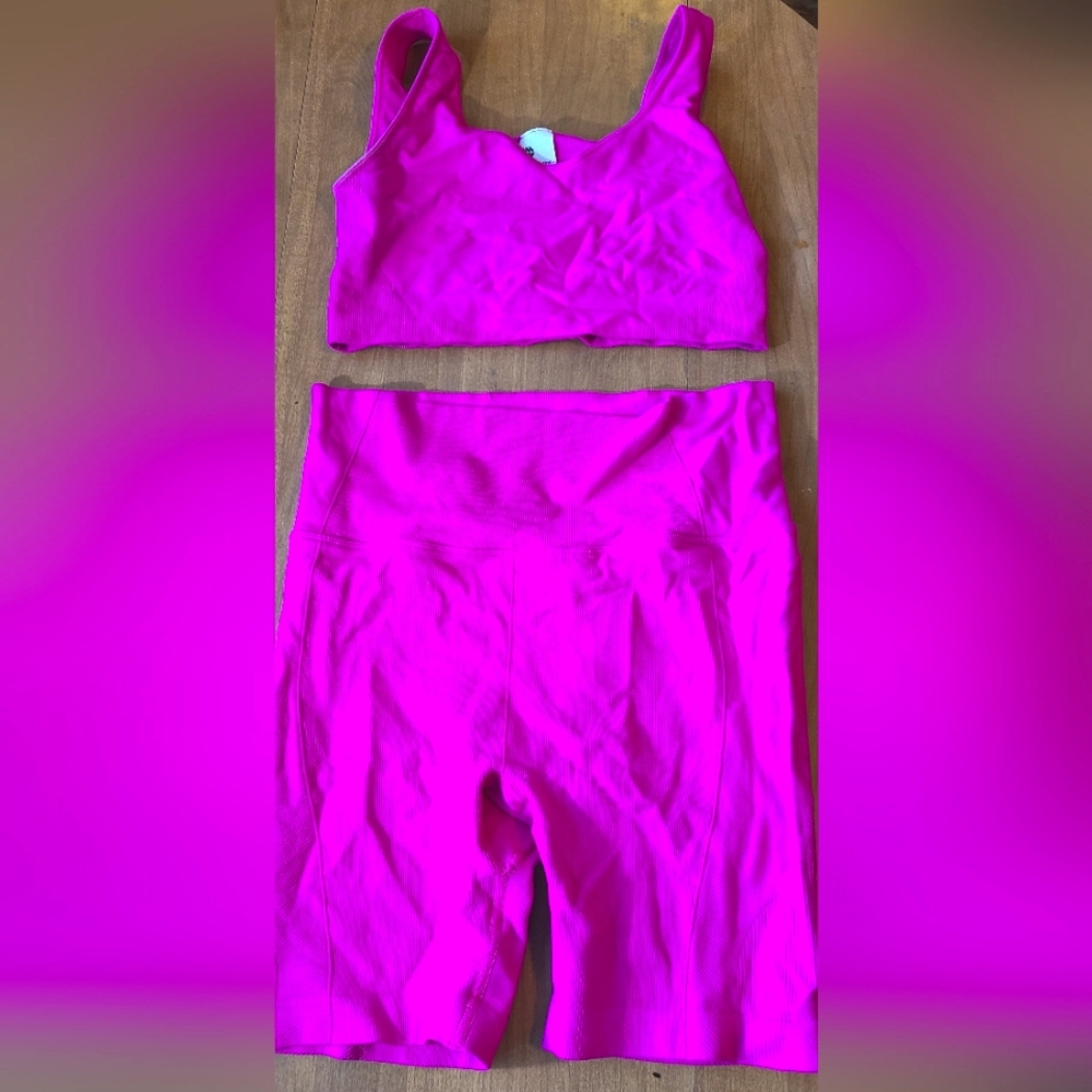 Barbie pink work out set